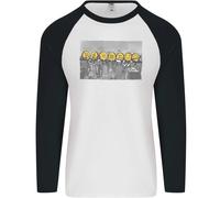 Crypto Lavoratori New York Parodia Divertente Bitcoin Uomo L/S Baseball T-Shirt