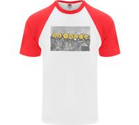 Crypto Lavoratori New York Parodia Divertente Bitcoin Uomo S/S Baseball T-Shirt