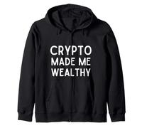 Crypto Made Me Wealthy Cryptocurrency Trading Blockchain Felpa con Cappuccio