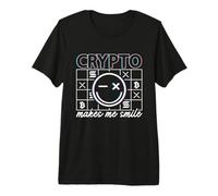 Crypto Mi Fa Sorridere Blockchain Bitcoin HODL Criptovaluta Maglietta Premium