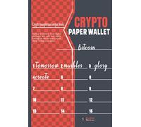 Crypto PAPER WALLET: 24 Pages wallet recovery sheets for writing private recovery phrase list mnemonic seed keys in a 6x9 cryptocurrency notebook for safe cold storage