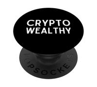 Crypto Ricco Ricco Criptovaluta Blockchain Miliardario PopSockets PopGrip Adesivo