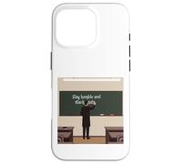 Crypto: Rimani umile e impila statistiche Custodia per iPhone 16 Pro