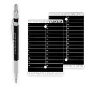 Crypto Seed Bank - Piastre Inox per Cripto Frasi Seme - Incisione Accurata per Bitcoin Offline Backup di Portafogli Seme - Incidi 48 Parole - Per Portafogli Hardware Ledger Nano e Trezor One