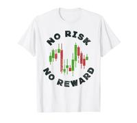 Crypto Trader Motivazionale - Nessun Rischio No Ricompensa Stock Trading Maglietta con Stampa Grafica Economica