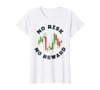 Crypto Trader Motivazionale - Nessun Rischio No Ricompensa Stock Trading Maglietta con Stampa Grafica Economica