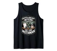 Crypto Zoology Stagista Non pagato, Divertente Mitico Mothman Cryptid Canotta