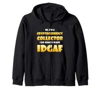 Cryptocurrency Collector IDGAF DeFi NFT Costume Crypto Miner Felpa con Cappuccio