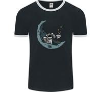Cryptocurrency Mining The Moon Uomo Ringer T-Shirt FotL