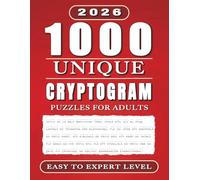 Cryptogram Puzzle Book for Adults: 1000 Unique Inspirational Quotes | Brain Games with Hints & Solutions | Easy to Expert Levels | Perfect Gift for Puzzle Lovers