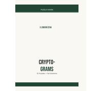 Cryptogram Puzzle Book for Adults: 12 Hand-Crafted Cryptograms with Full Solutions | Large Print