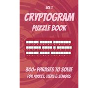 Cryptogram Puzzle Book: Volume 1: Cryptogram Puzzle Book: Volume 1, Medium Difficulty Puzzle Book with Easy to Read Print, | 6x9 inches, 103 pages | ... Gifts for Vacation, Holiday and Relaxation