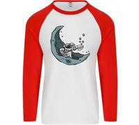 Cryptovaluta Data Mining The Moon Uomo L/S Baseball T-Shirt