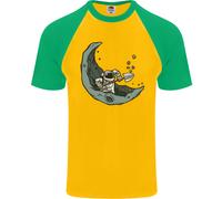 Cryptovaluta Data Mining The Moon Uomo S/S Baseball T-Shirt