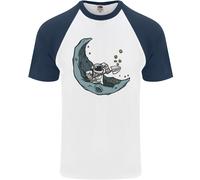 Cryptovaluta Data Mining The Moon Uomo S/S Baseball T-Shirt