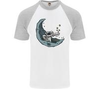 Cryptovaluta Data Mining The Moon Uomo S/S Baseball T-Shirt