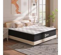 CRYREINA Materasso Queen da 30,5 cm, memory foam in gel rinfrescante e molle insacchettate, rigidità media per alleviare la pressione, comfort ergonomico e traspirante, certificato CertiPUR-US, si