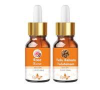 Crysalis Oil Combo : rosa (rosa damascena) - 30 ml/1,01 Fl oz & Tolu Balsamo (Myroxylon Balsamum) Oil - 30 ml/1,01 Fl oz