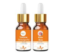 Crysalis Oil Combo : Yarrow (Achillea millefolium) - 1,01 Fl Oz (30 ml) & Rose (Rosa Damascena) Oil - 30 ml/1,01 Fl oz