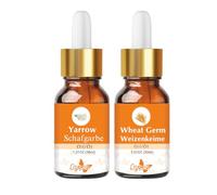 Crysalis Oil Combo : Yarrow (Achillea millefolium) - 1,01 Fl Oz (30 ml) & Wheat Germ (Triticum aestivum) Oil - 1,01 Fl Oz (30 ml)