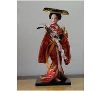 Crysdaralovebi 30 cm Statuetta giapponese Kimono Kabuki Geisha Tang Dynasty Dolls Coreano Bambole Samurai giapponesi Decorazioni per la casa (12,30 cm)