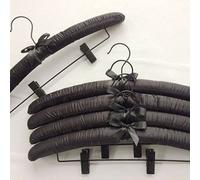 Crysdaralovebi Grucce con linea orizzontale, imbottite, per uomo e donna, con clip, in tela di raso, per adulti e pantaloni (42 cm)