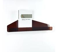 CRYSEU Scaffali in acrilico, Mensola da parete colorata, mensola da parete trasparente, porta spezie, mensola da parete for giocattoli(Tea Color,80x5x16cm)