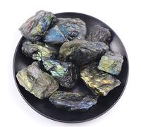 Crystal 1pc pietra di cristallo al quarzo naturale colore blu grezzo labradorite esemplari di pietra di luna riflettente cristalli di decorazione per la casa Cristallo di quarzo(30-60g 1pc)