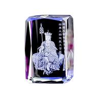 Crystal 3D Inside Statue Buddha Intagliato Zen Buddhista Figurina Figurina Moderna Decorazione d'interni Decorazione Interiozione Interva