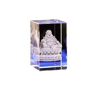 Crystal 3D Inside Statue Buddha Intagliato Zen Buddhista Figurina Figurina Moderna Decorazione d'interni Decorazione Interiozione Interva