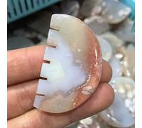 Crystal 4-5CM Comb Natural Agate Crystal Quartz, Stone, aAgate Gem può essere utilizzato for il cristallo Collezioni di casa (Color : Plum, Size : One Size)