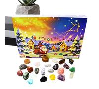 Crystal Advent Countdown Calendar Natural Mineral Collectible