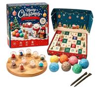 Crystal Advent - Decorazioni per conto alla rovescia per 24 giorni | Giocattoli di cristallo per bambini, giovani, famiglia, casa, scuola, compleanno, ragazzi, ragazze