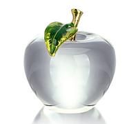Crystal Apple fermacarte in vetro, statuetta ornamentale da collezione