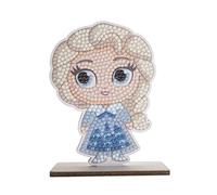 CRYSTAL ART Buddies - il Kit Diamond Painting Originale, Elsa, Collezione Disney Frozen con Diamatini in Resina Brillante, Set Creativo 6+ con Supporto in Legno, 11cm, CAFGR-DNY028