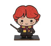 CRYSTAL ART Buddies - il Kit Diamond Painting Originale, Ron Weasley, Collezione Harry Potter con Diamatini in Resina Brillante, Set Creativo 6+ con Supporto in Legno, 11cm, CAFGR-HPS002