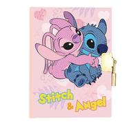 CRYSTAL ART Disney Stitch e Angel - Kit diario con diamanti