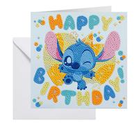 Crystal Art Grußkarte Stitch Birthday