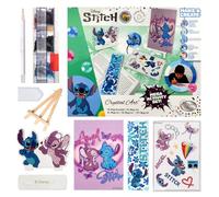 CRYSTAL ART Mega Activity Set - Kit Diamond Painting Originale, Stitch e Angel, collezione Lilo & Stitch con Diamantini in Resina Brillante, Multi Attività, 6+, CAMEGA-DNY001