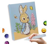 CRYSTAL ART Peter Rabbit Junior Canvas Kit 20x25cm Big 12mm Gems Beatrix Potter