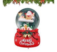 Crystal Ball Music Box - 5,91 x 5,91 x 7,87 pollici di musica avvolta, luci di colore del carosello di Babbo Natale, Musical Snow Globe | per ragazze, donne, bambini, regali della figlia