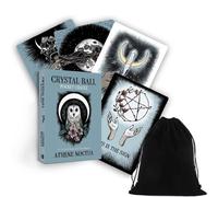 CRYSTAL Ball Pocket Oracle Cards Deck & Guidebook Oracle Con Sacchetto
