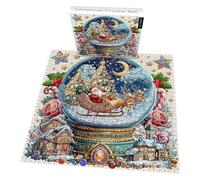 Crystal Ball Puzzle - Snow Globe Jigsaw Puzzle | Snow Globe Puzzlee, Round Jigsaw Globes Puzzles,colorful Festive Home Decor For Study Bedroom Fireplace Entrance Family Gathering Party Desktop