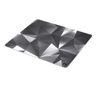 ENDORFY Crystal Black L, tappetino per mouse 450x400 mm L, guida per mouse liscia, bordo stampato, base in gomma antiscivolo, design elegante