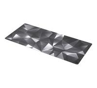 ENDORFY Crystal Black XL, tappetino per mouse XXL 900x400 mm, guida per mouse liscia, bordo stampato, base in gomma antiscivolo, design elegante