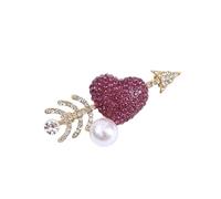 Crystal Bowknot Heart Gioielli Con Corsage Retrò Per Abiti Paesaggio Speciale Accessorio Formale