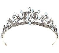 Crystal Bridal Crown Wedding Head Bash Foglia Papelo da sposa Tiara per il fidanzamento del matrimonio
