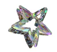 Crystal Candy Colorato Clip di Capelli Abbagliante Scavato Fuori Punta Stella Artiglio Dei Capelli Elegante Acrilico Mollette Per Le Donne