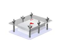 Crystal Card Press | Clear Acrilic Card appiattire dispositivo | Strumento di correzione CarRD | Protettore di carte da gioco | Accessorio container Carrd di gioco per carte da collezione