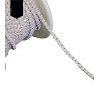 Crystal-Castle 10 Yard Rhinestones Trim Stone Cup Chain Gold Diamond Strass Decorative Applique Crystal Trimmings For Dresses(Color22,10YARD ROLL_SS8)